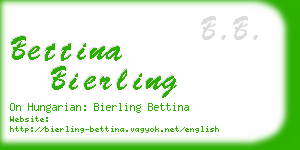 bettina bierling business card